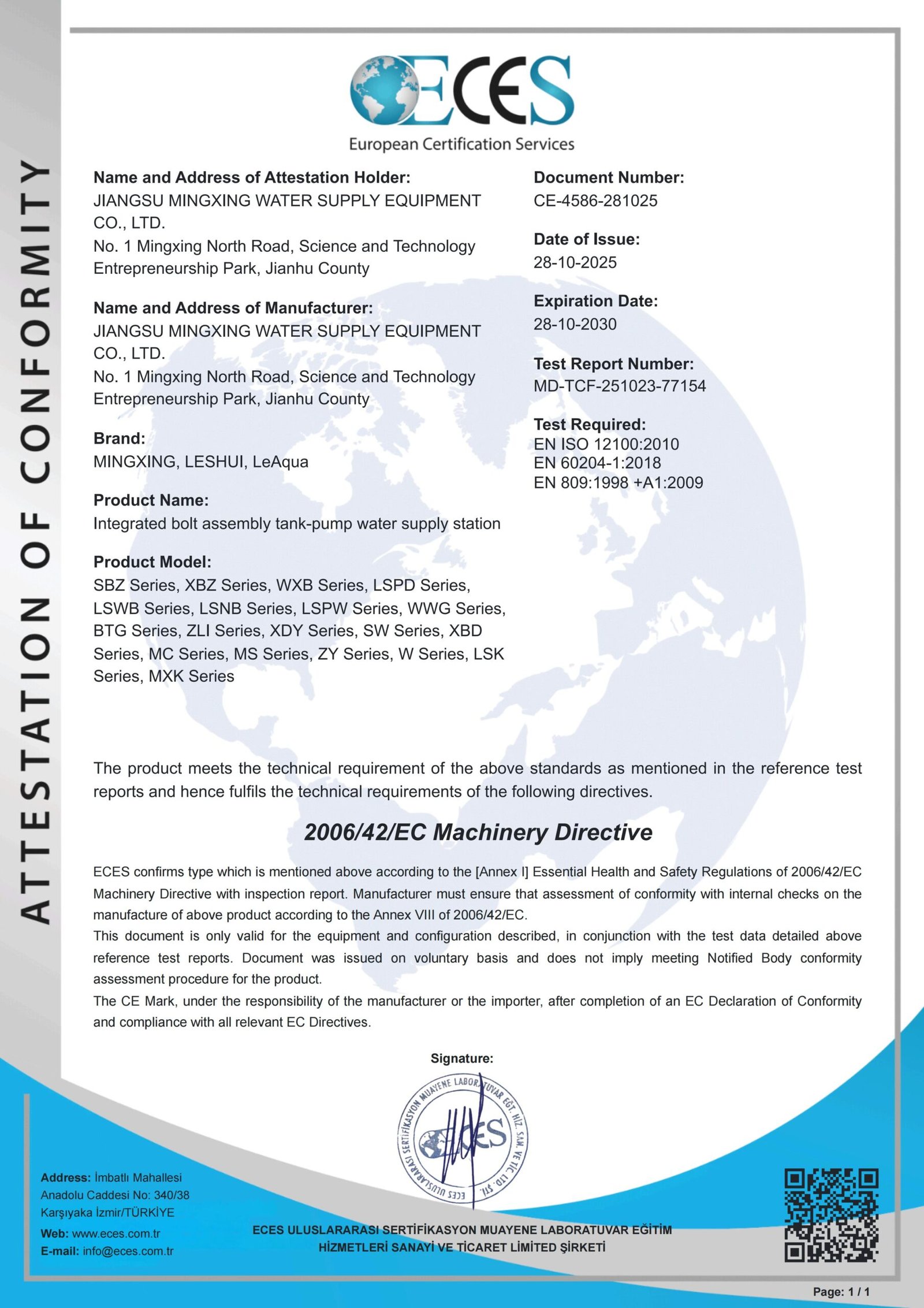 European Certification Services