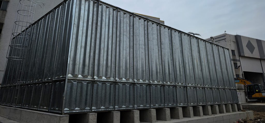 double sided rib reinforced water tank banner