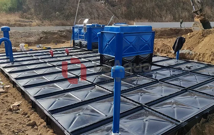 Underground composite water tank
