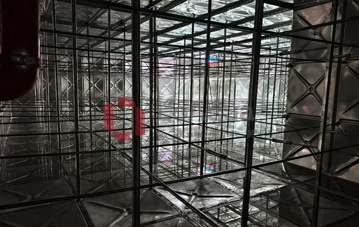 Inside of Stainless Steel Water Tank