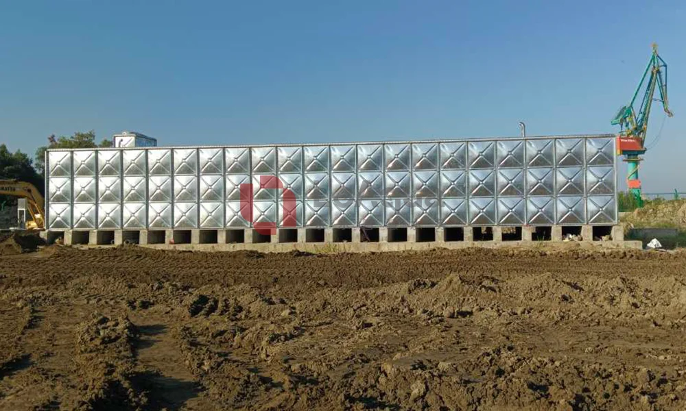 Smart Fire Pump Station-water tank front for Yangon Shipyard