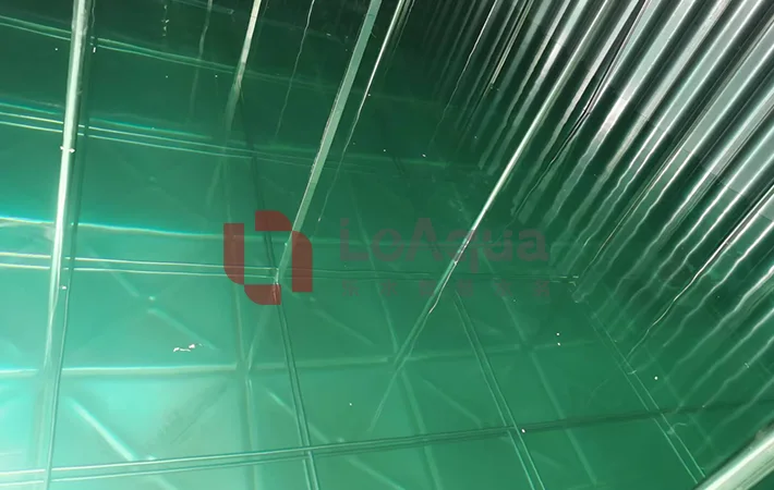 bolted stainless steel water tank inside