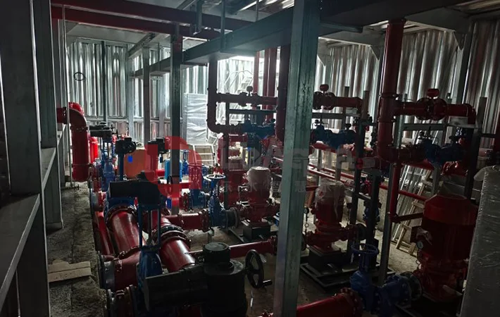 underground stainless steel water tank pump station