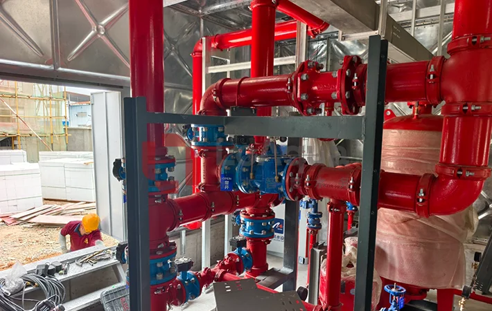 Distributed solar power generation project pump system