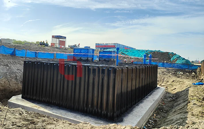 Double-Sided Arc-Rib Stainless Steel Underground Water Tank