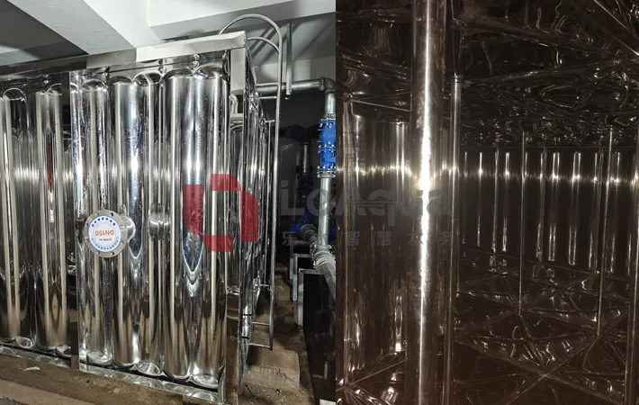 Double-Sided Stainless Steel Arc-Rib Water Tank