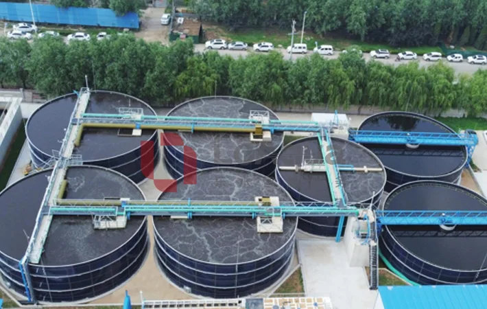 Municipal sewage wastewater storage field